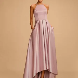 Robe De Bal Asymétrique Rose