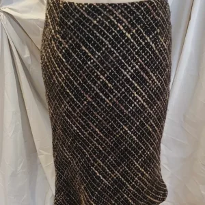 Jupe tailleur laine brune