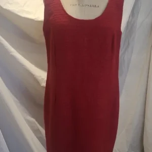 Robe tailleur tissée rouge