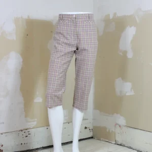 Capri carreauté beige et rose