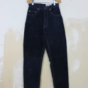 Pantalons de suède lavable marine