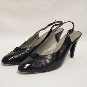 Escarpins à talon noir vintage