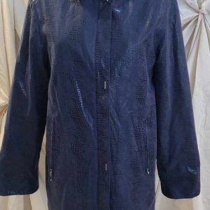 Manteau mi-saison effet croco