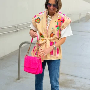 Veste sans manches BRAZIL Beige