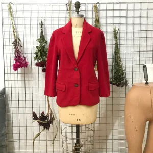 Veston de laine rouge