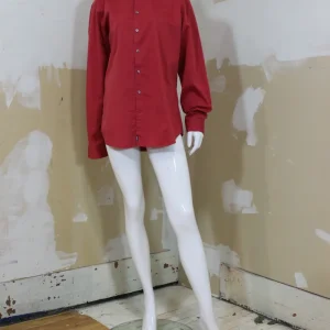 Chemise rouge manches longues