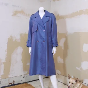 Trench coat bleu acier RUE GRENELLE