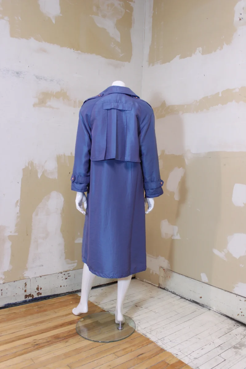 Trench coat bleu acier RUE GRENELLE – Image 4