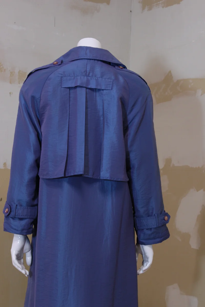 Trench coat bleu acier RUE GRENELLE – Image 7