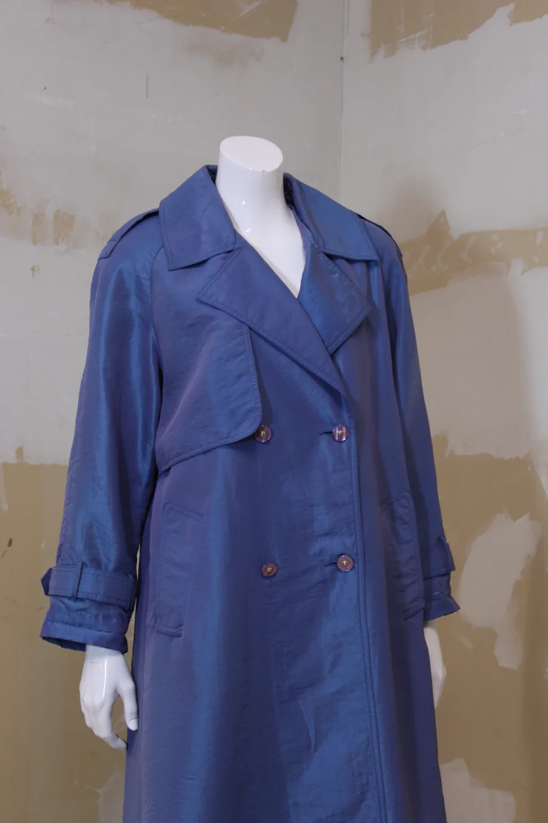 Trench coat bleu acier RUE GRENELLE – Image 6