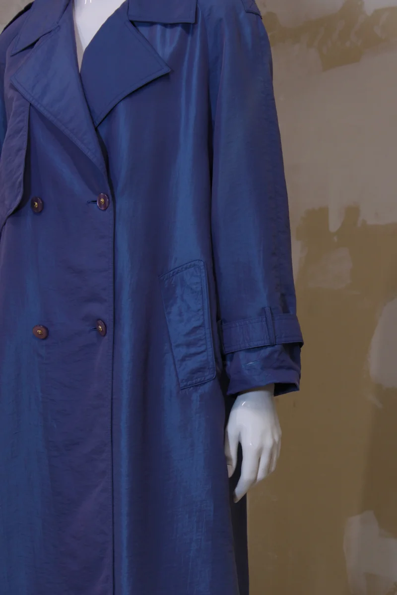 Trench coat bleu acier RUE GRENELLE – Image 5