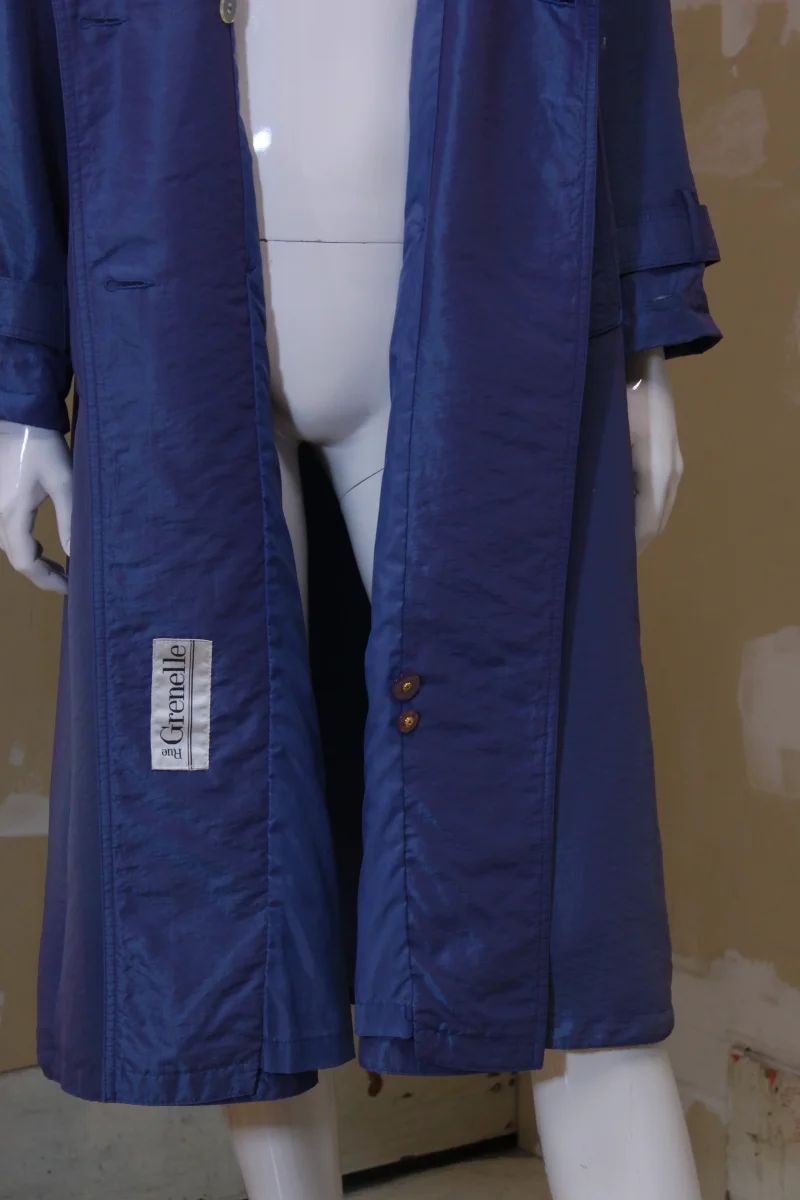 Trench coat bleu acier RUE GRENELLE – Image 8