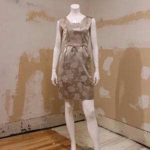 Robe tapisserie satin sable