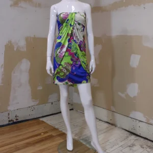 Robe tube effet foulard