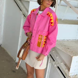 Veste en jeans LAUREEN Rose