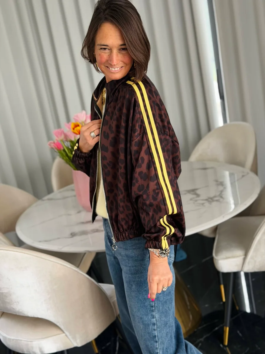 Veste KIM Léopard Jaune – Image 4