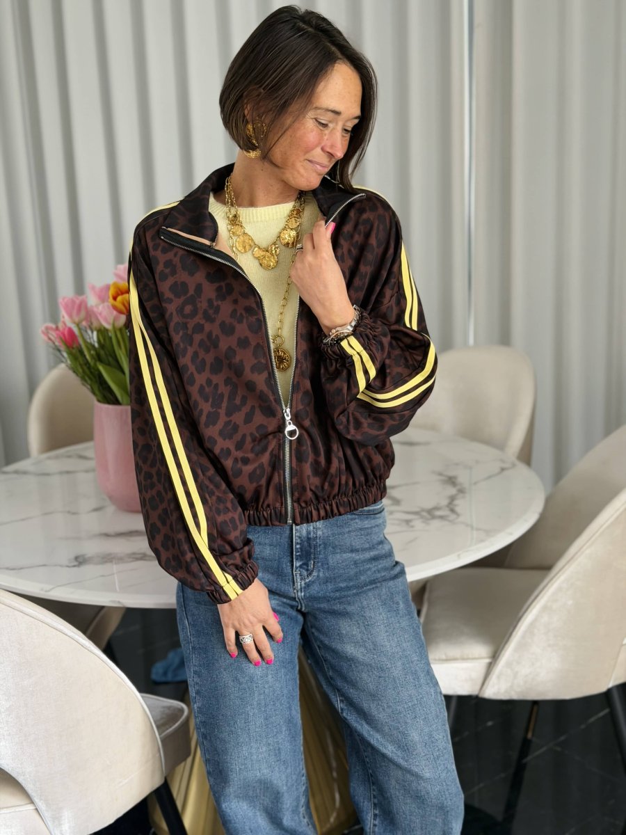 Veste KIM Léopard Jaune