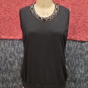 Débardeur noir scintillant