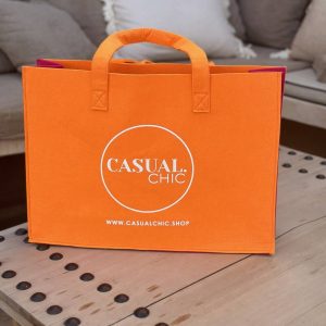 Sac Casual Chic rose et orange