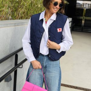 Veste sans manche AMOUR Bleu marine
