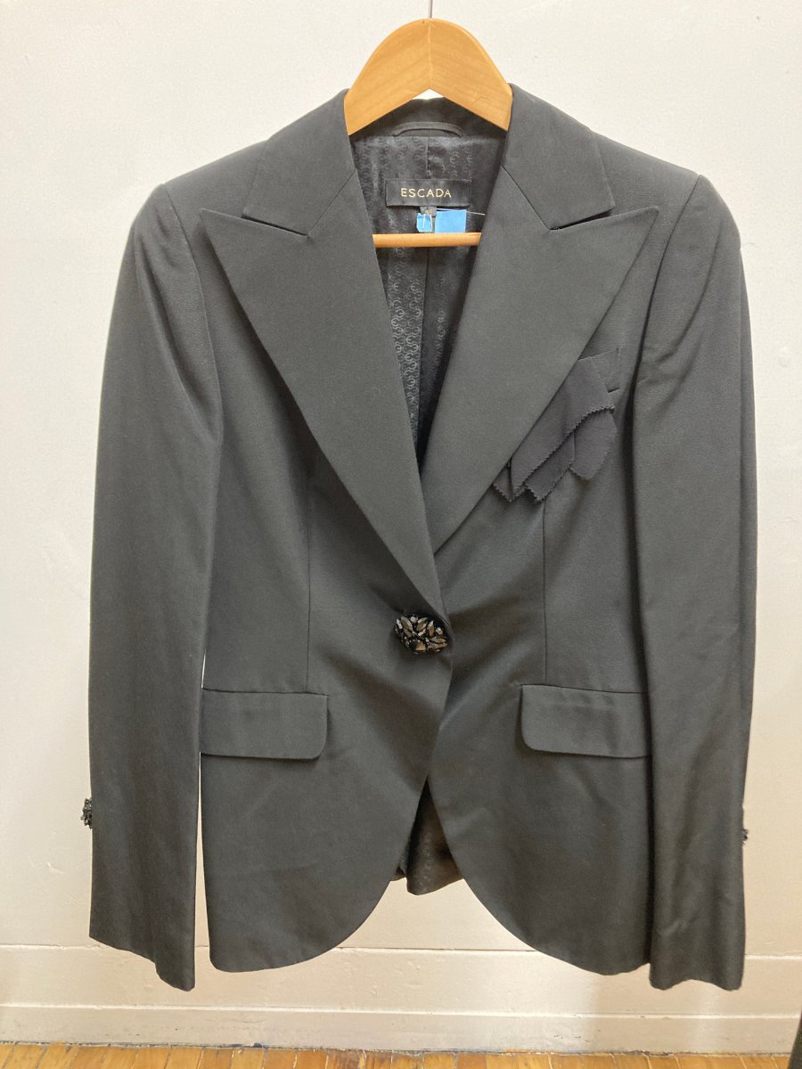 Veston noir luisant ESCADA – Image 3