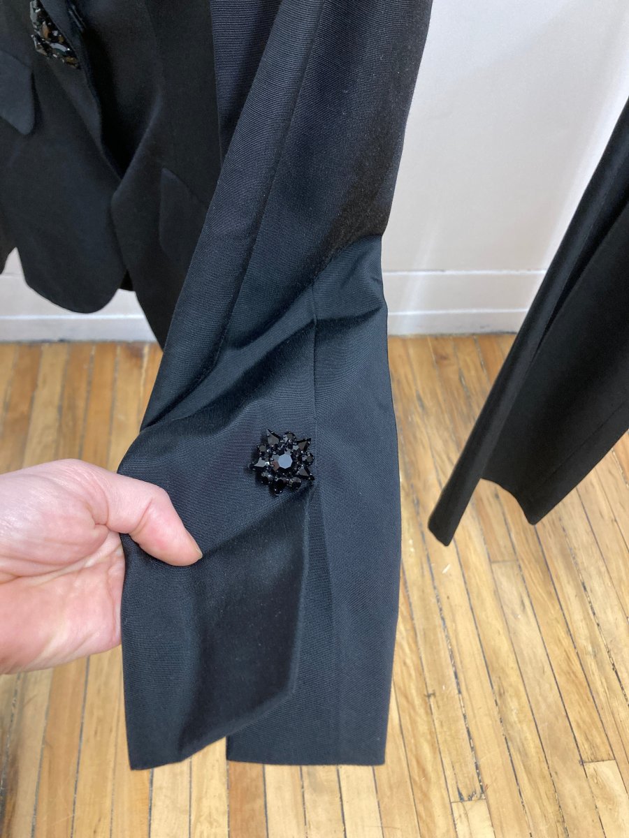 Veston noir luisant ESCADA – Image 5