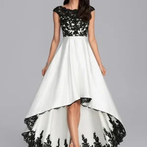 Robe De Bal Asymétrique Dentelle