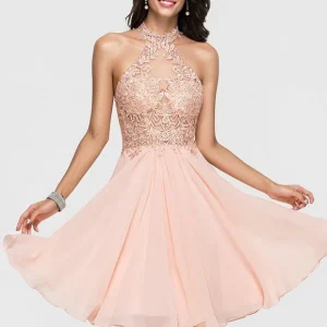 Robe De Bal Aérienne Pêche