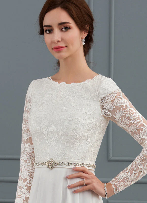 Robe Nuptiale Romantique À Manches Longues – Image 4