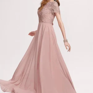 Robe Velours Rose Poudré