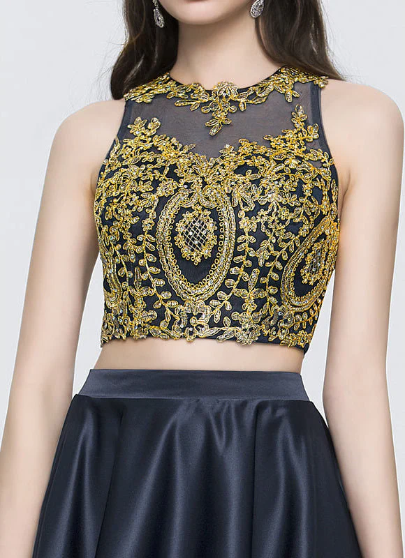 Robe De Bal Asymétrique Dorée – Image 6