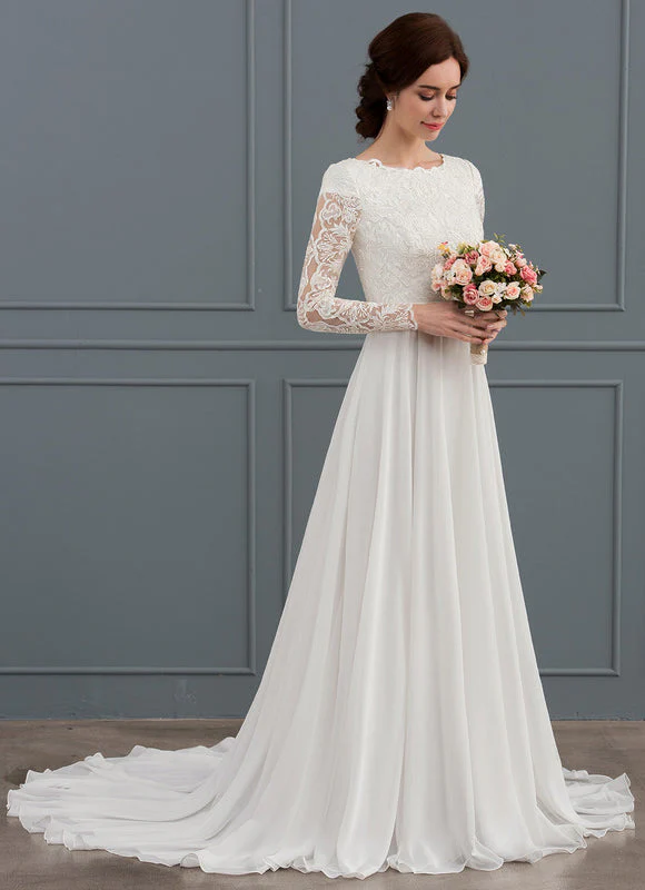 Robe Nuptiale Romantique À Manches Longues – Image 6