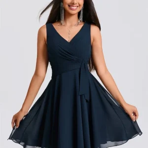 Robe De Bal Col V Fluide