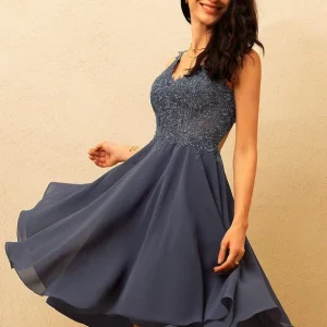 Robe De Bal Bleu Poudré Chic