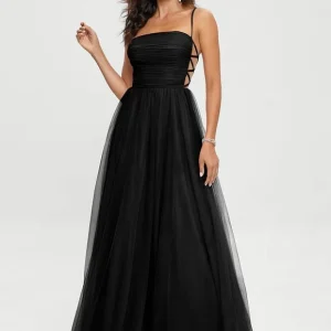 Robe De Bal Tulle Élégante Noire