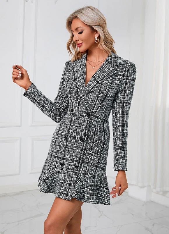 Robe Chemise Rayée Noir Et Blanc – Image 4