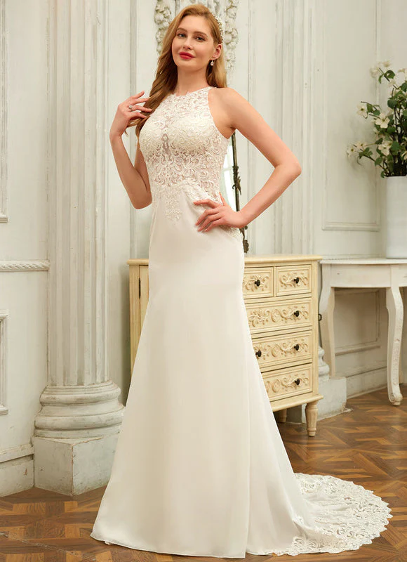 Robe De Mariée Élégante En Dentelle – Image 4