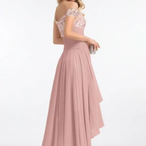 Robe De Bal Asymétrique Brodée