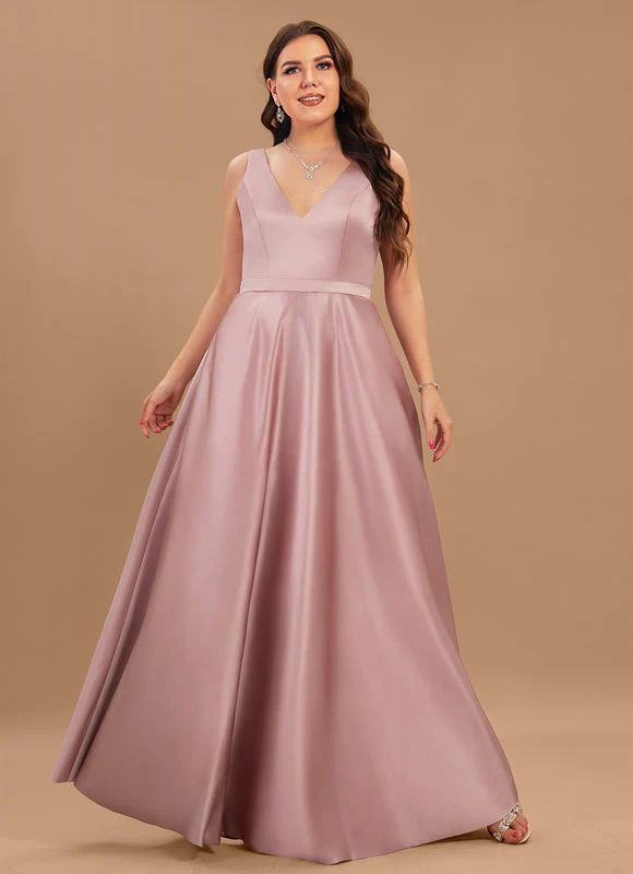 Robe Satinée Rose Poudré – Image 9