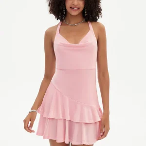 Robe De Bal Courte À Volants