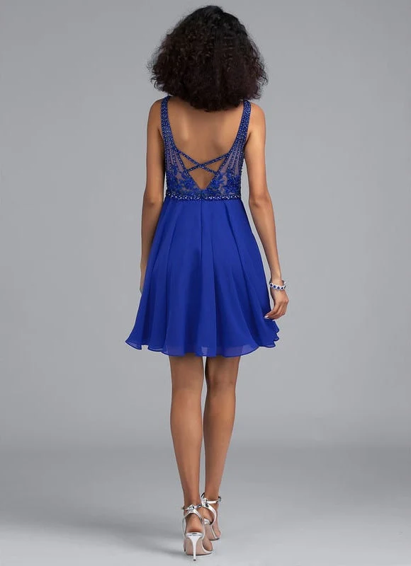 Robe De Bal Bleu Poudré Chic – Image 4