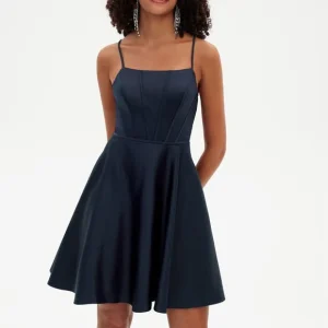 Robe De Bal De Bal En Satin Rose