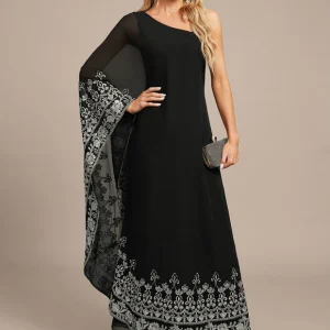 Robe Asymétrique Chic Noire