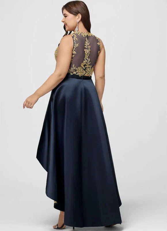 Robe De Bal Asymétrique Dorée – Image 9