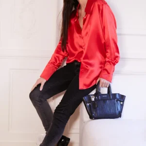 Chemise Léa oversize en Soie