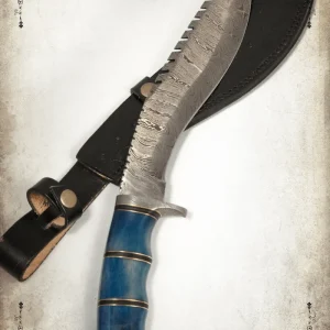Kukri en acier de damas