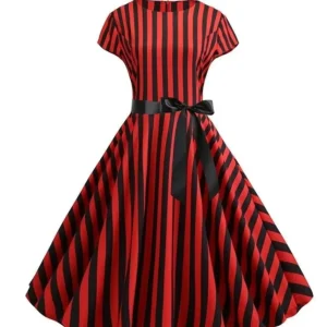 Robe Rockabilly Rouge Année 50