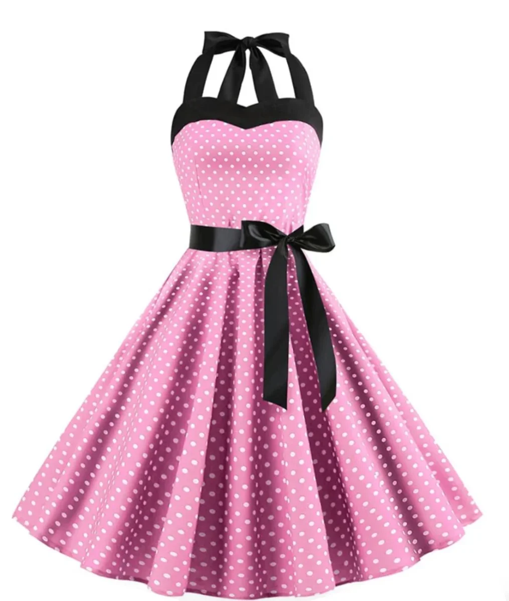 Robe Rose Année 50 – Image 2