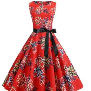 Robe Rouge Année 60