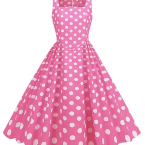 Robe Style Année 50 Rose